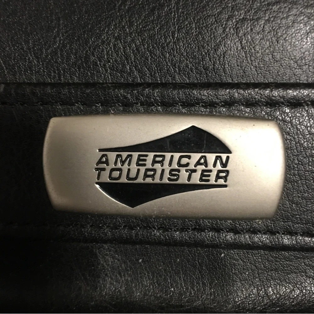 American Tourister Portfolio Laptop Carry on Organizer Briefcase Bag Bla…
